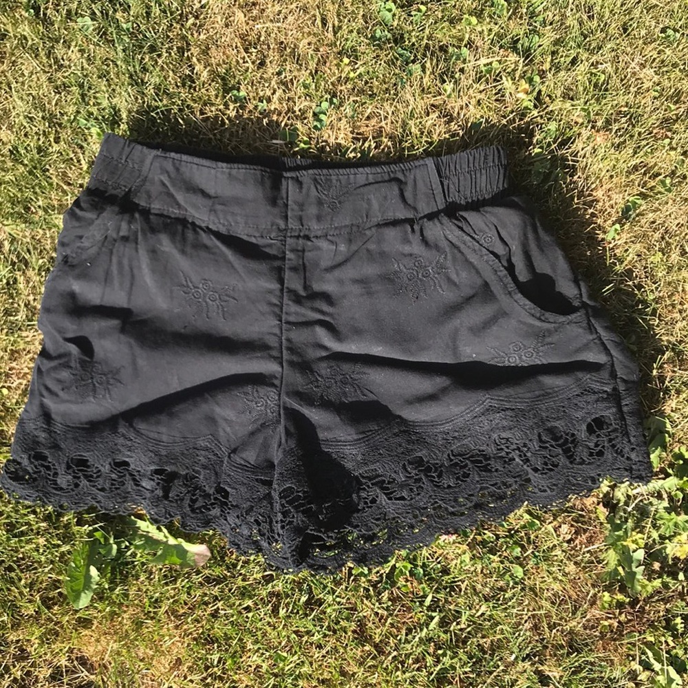 Black Lace Shorts